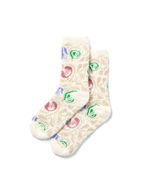 Parks Wonderland Cozy Socks | Purple and Cream