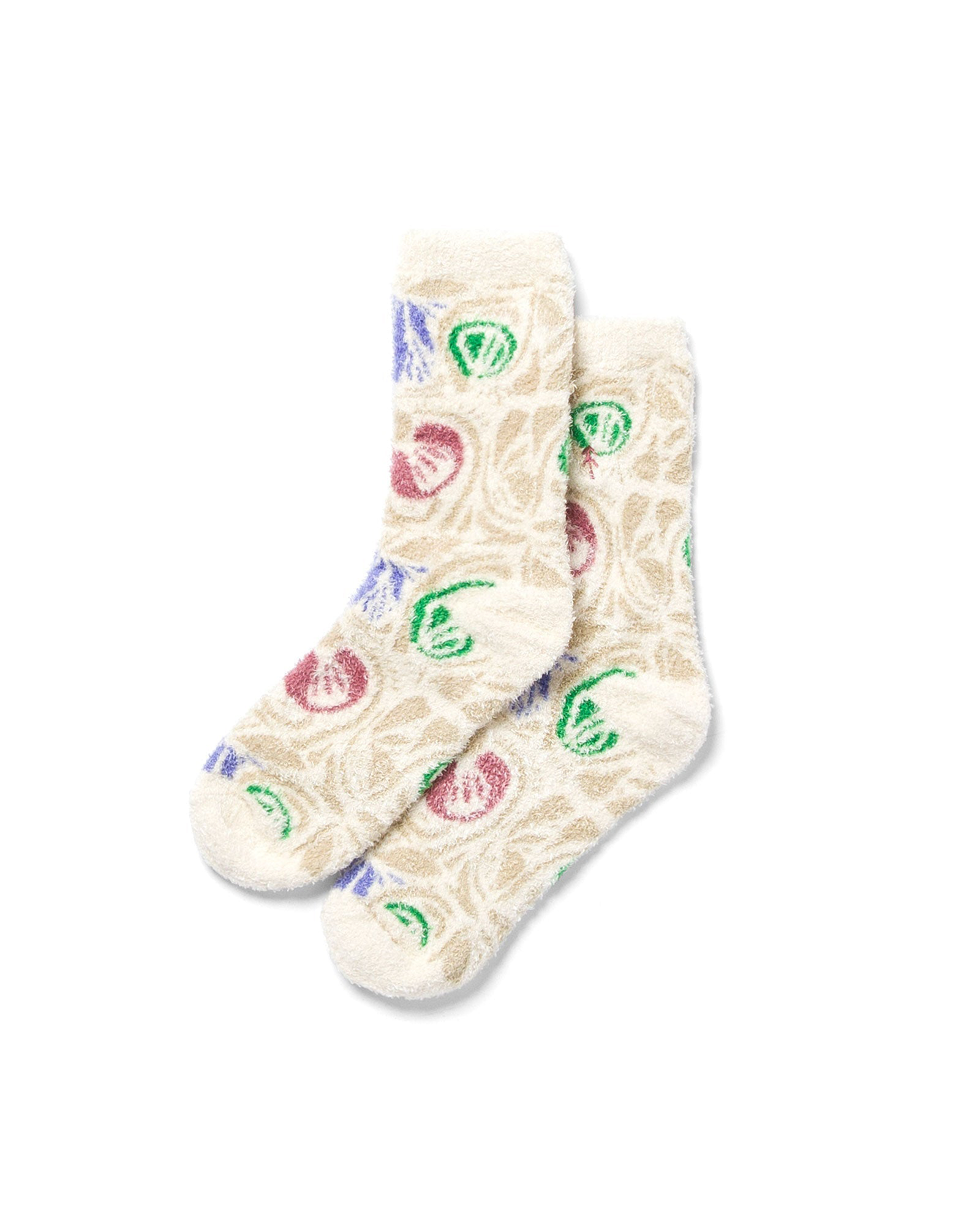 Parks Wonderland Cozy Socks | Purple and Cream