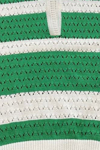Tennis Time x Rue Stiic Polo Top - Pine Green White