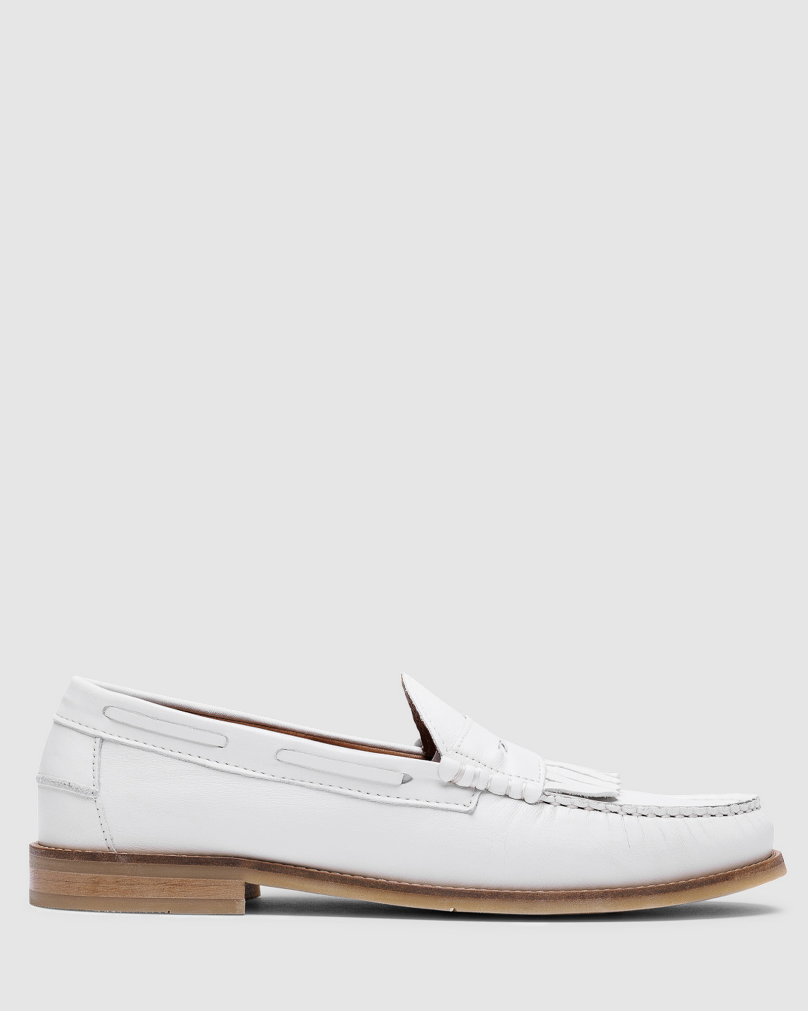 Mens | Ravello Leather Loafer | White