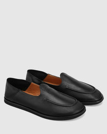 Mens | Reef Leather Slipper | Black