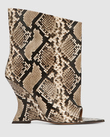 Womens | Reptile Leather Boot | Natural Snake