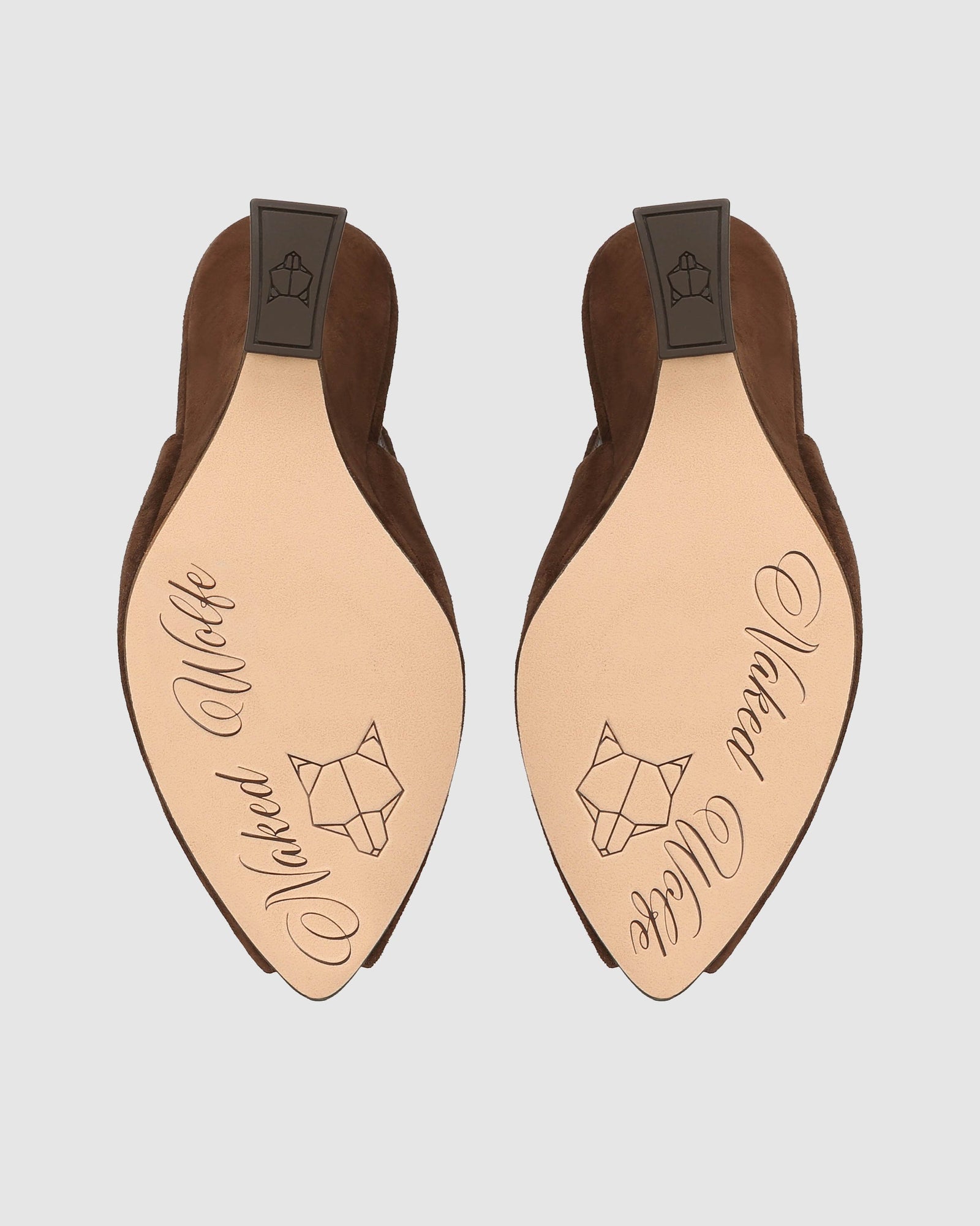 Womens | Ronnie Suede Heel | Brown