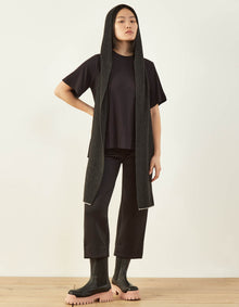 Rain Or Shine Hooded Scarf | Black