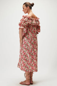 Sophia Split Dress - Rays of Fiona Pink