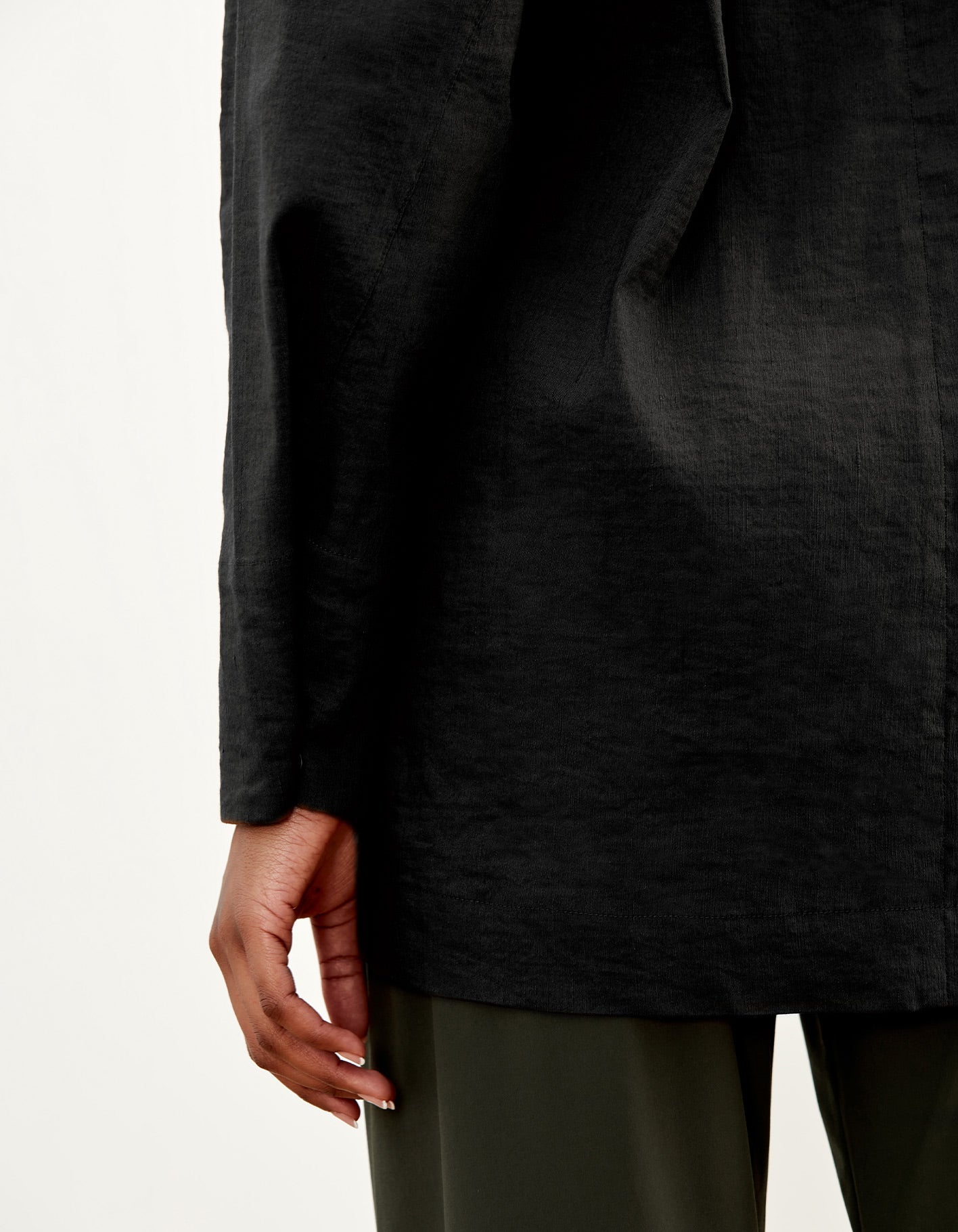 Relax I'm Flax Linen Shirt | Black
