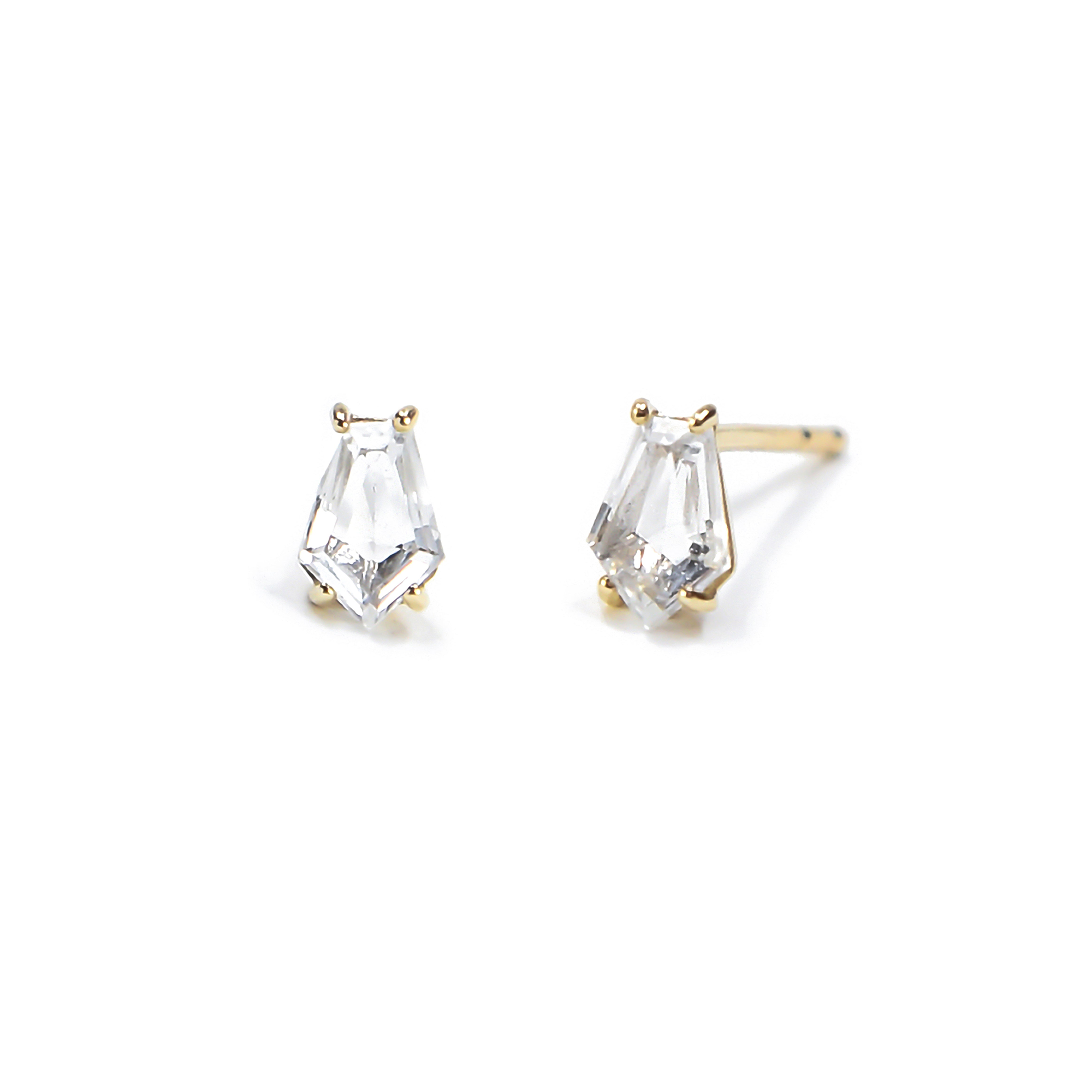 Reya White Topaz Earrings | Rose