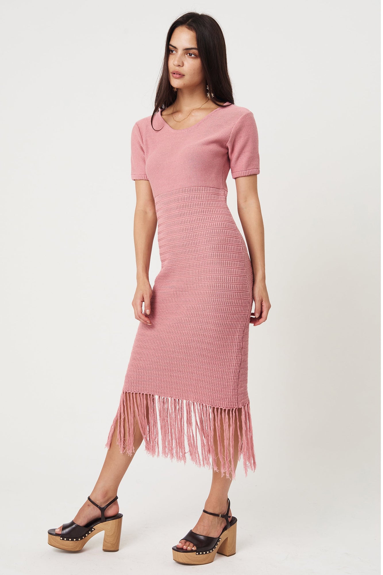 Naima Midi Dress - Rose