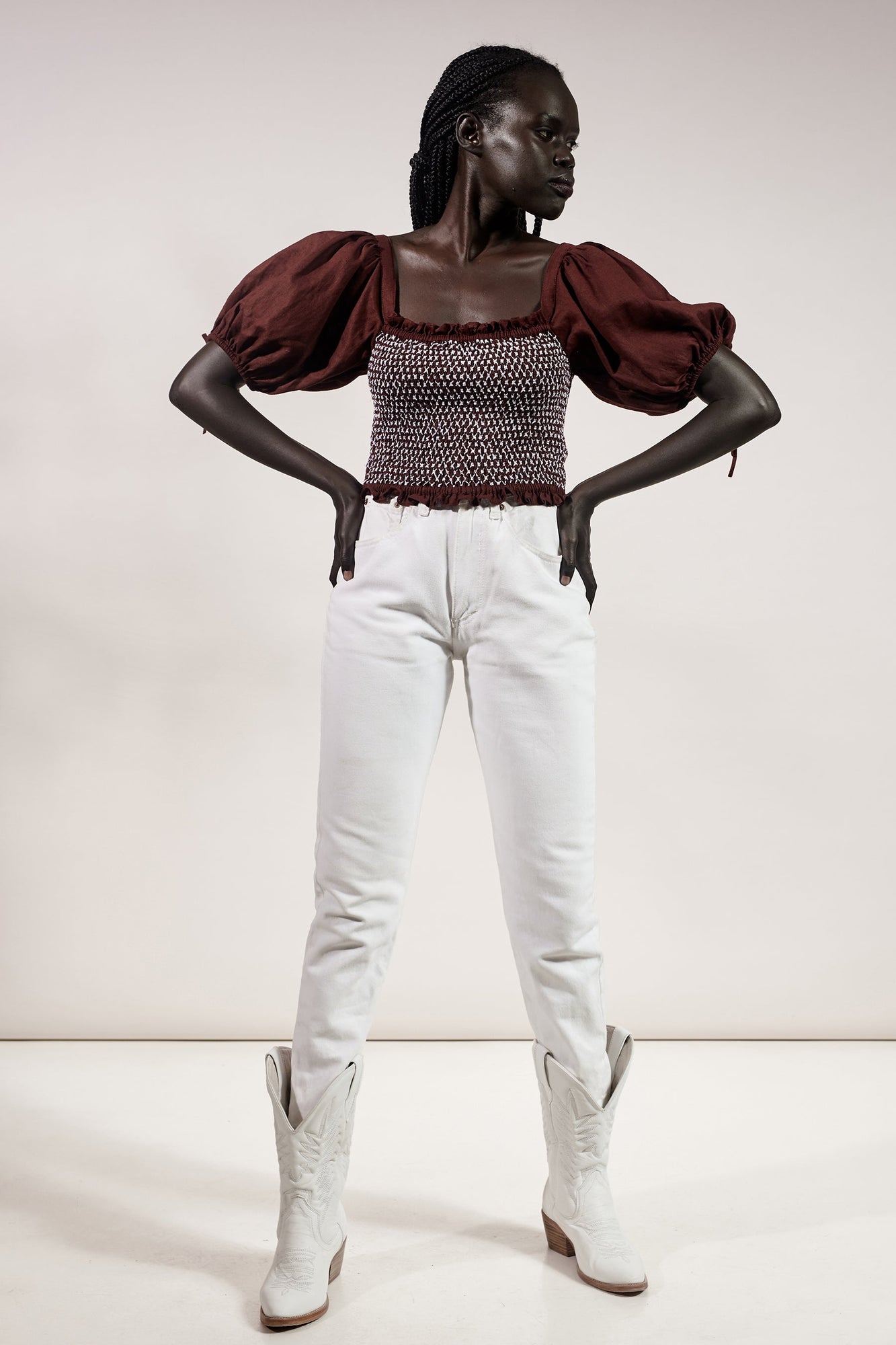 Jess Top - Maroon Red