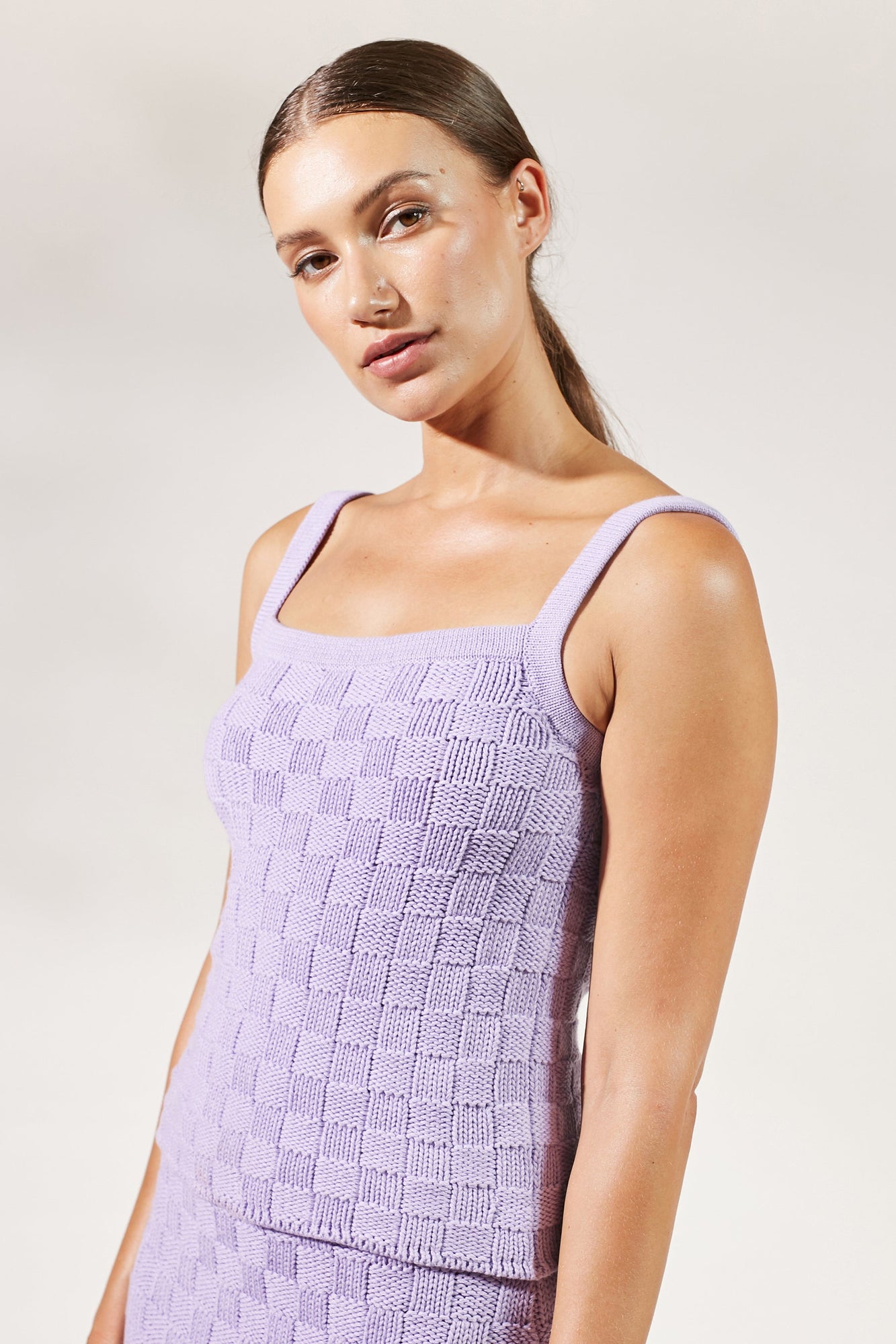 Annie Knit Top - Lavender
