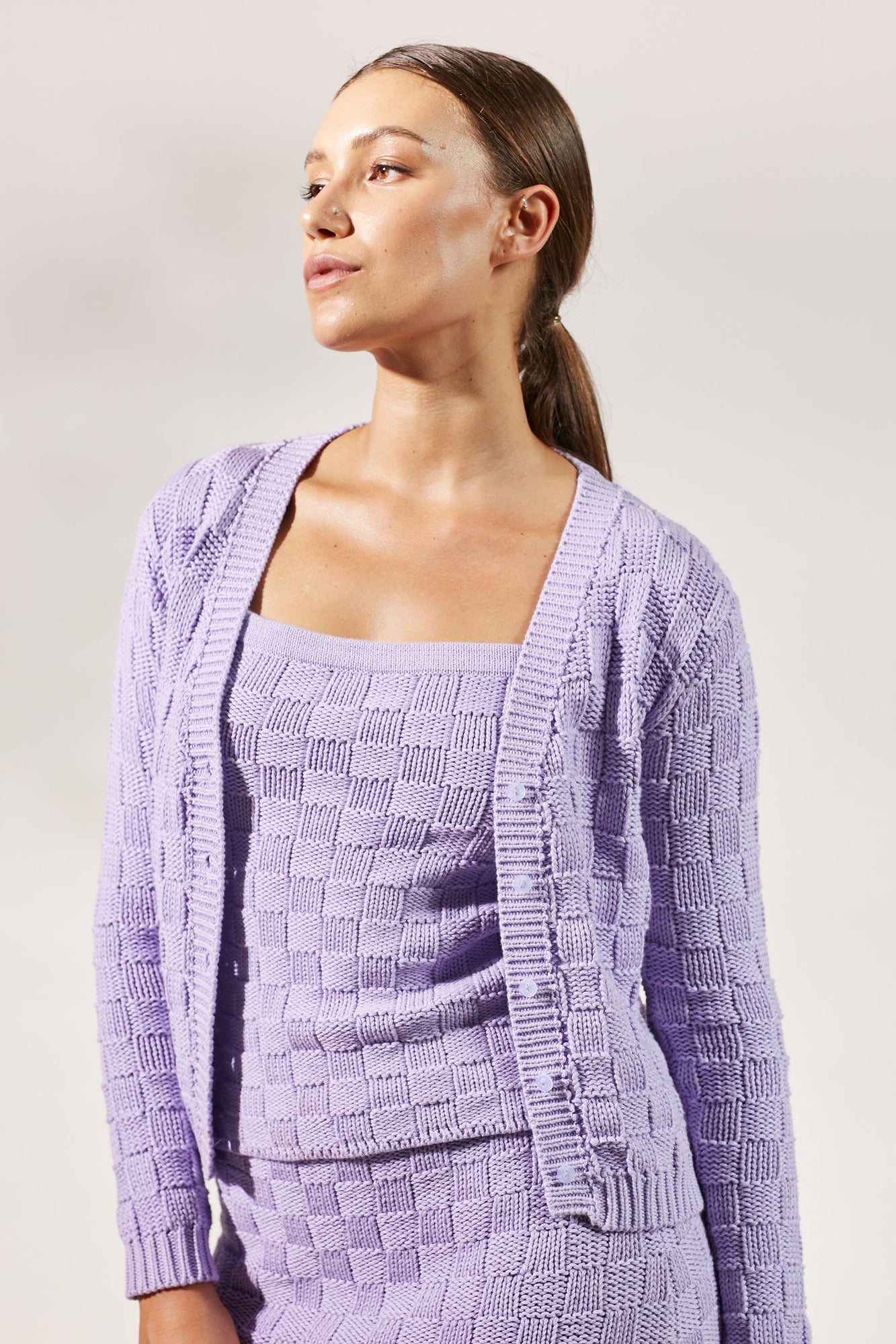 Annie Knit Top - Lavender