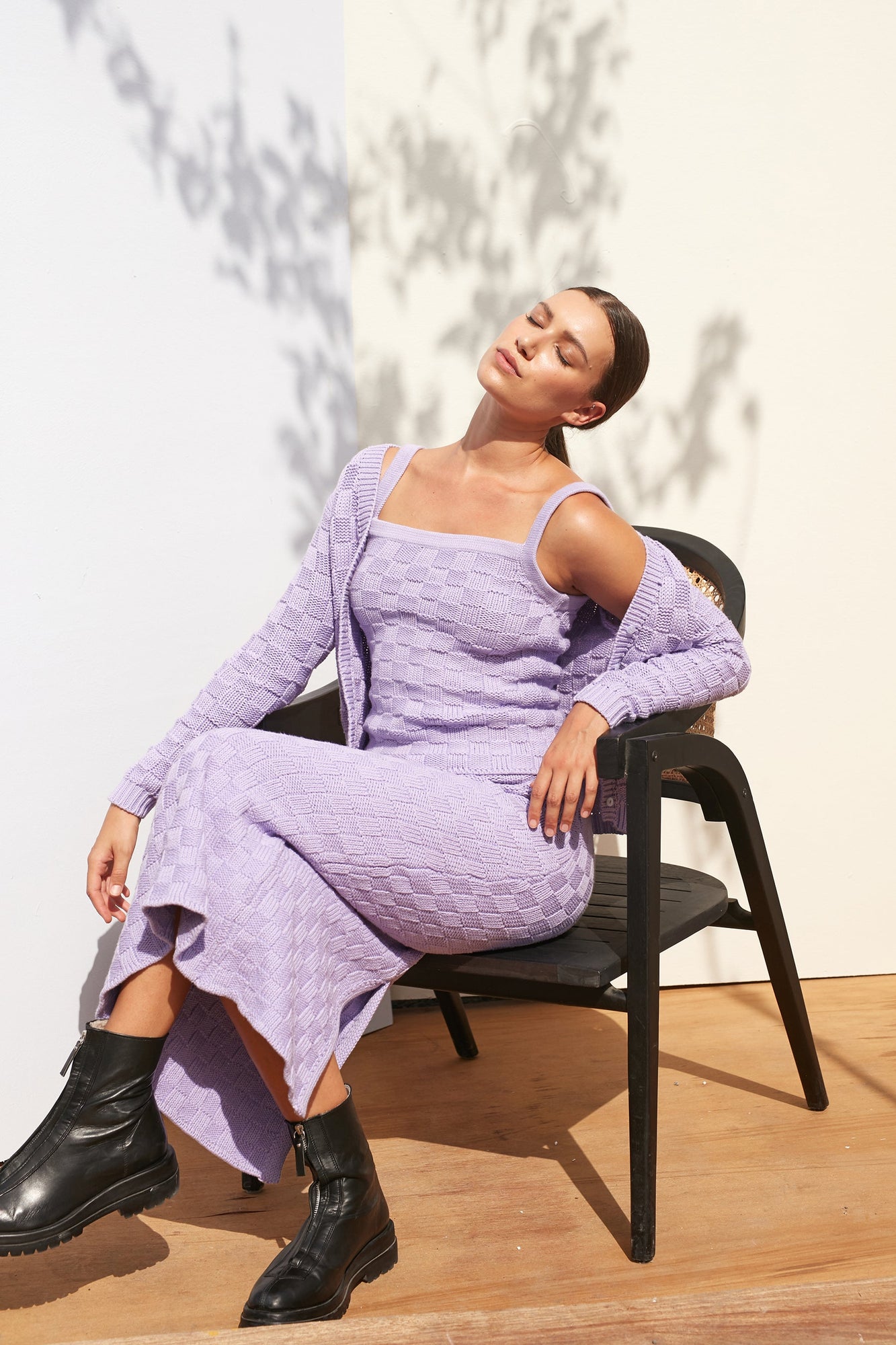 Annie Knit Top - Lavender