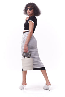 MESH Pluto Skirt in Macadamia
