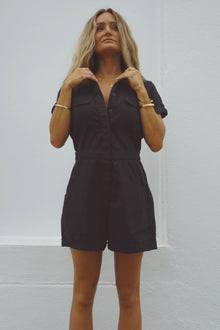 Elsie Romper - Black