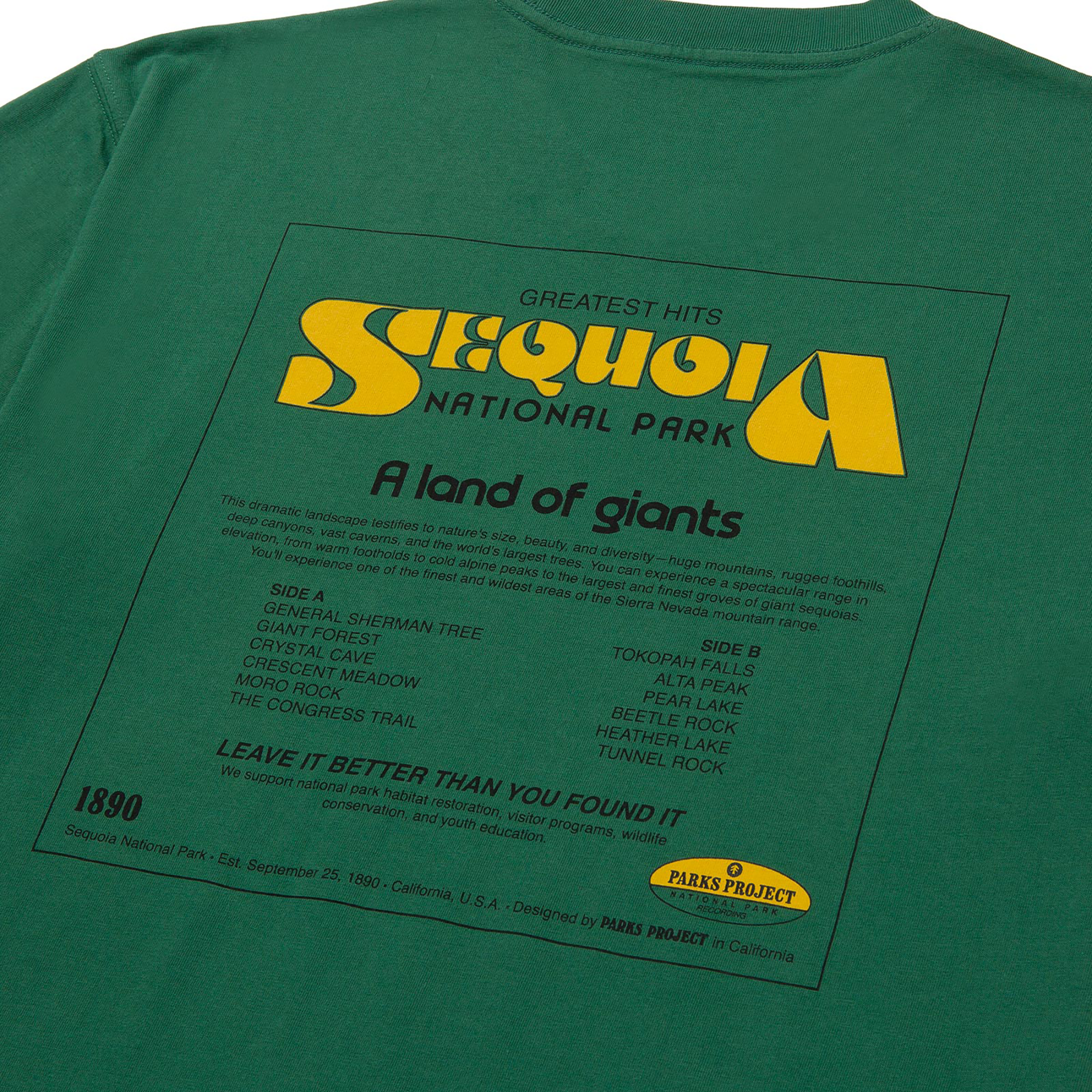 Sequoia's Greatest Hits Tee | Forest Green