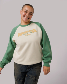 Sequoia Greatest Hits Raglan Crew | Sage