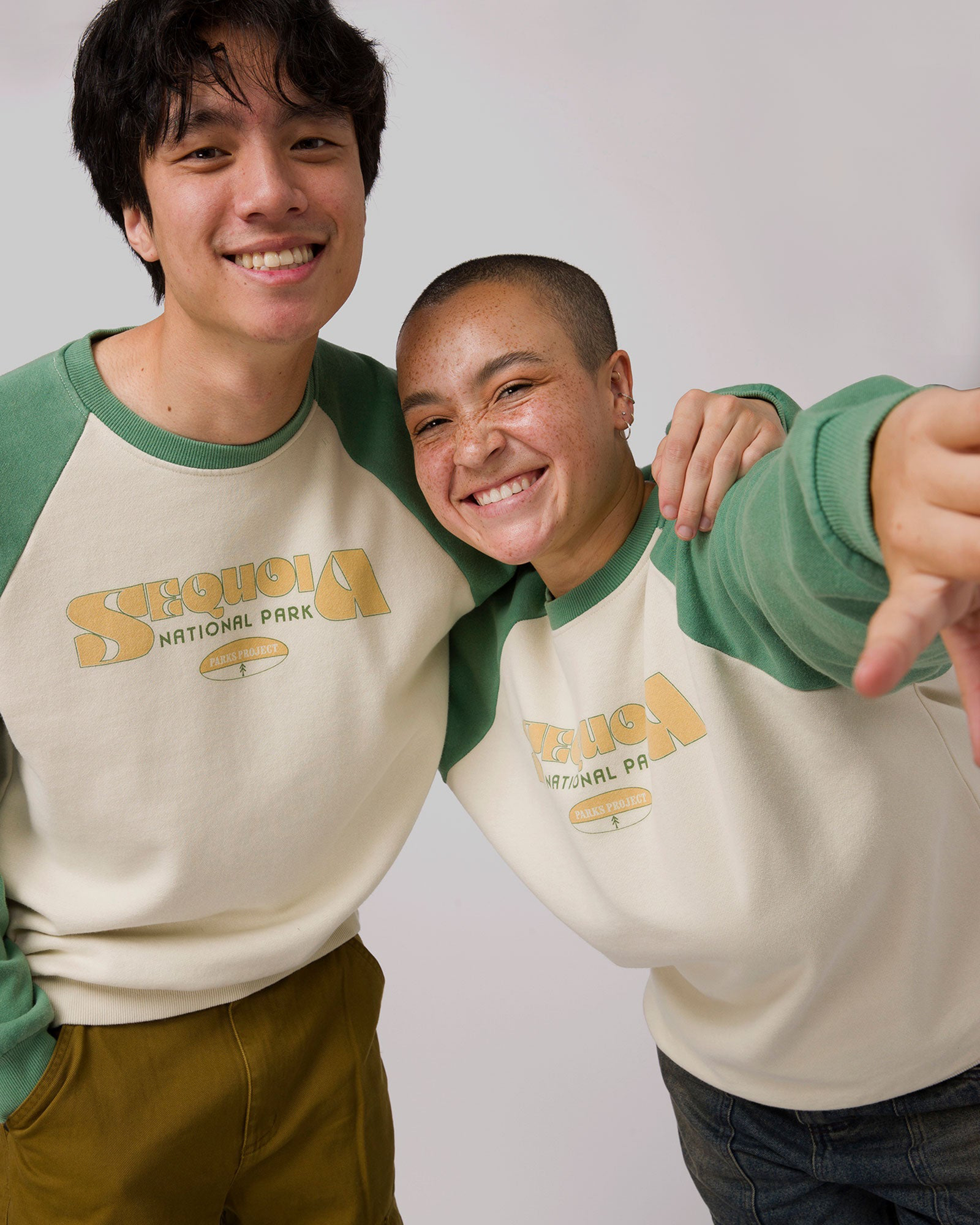 Sequoia Greatest Hits Raglan Crew | Sage