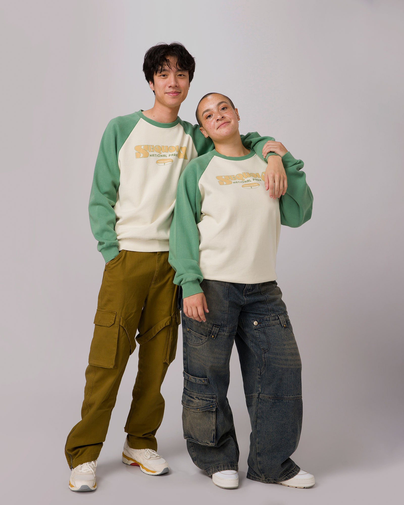 Sequoia Greatest Hits Raglan Crew | Sage