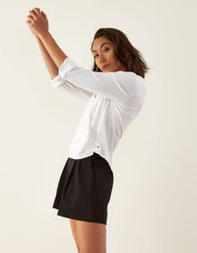 Cropped Suits You Blouse | White
