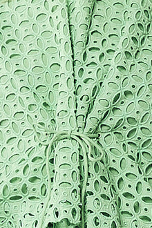 Elle Ruched Tie Top - Summer Green