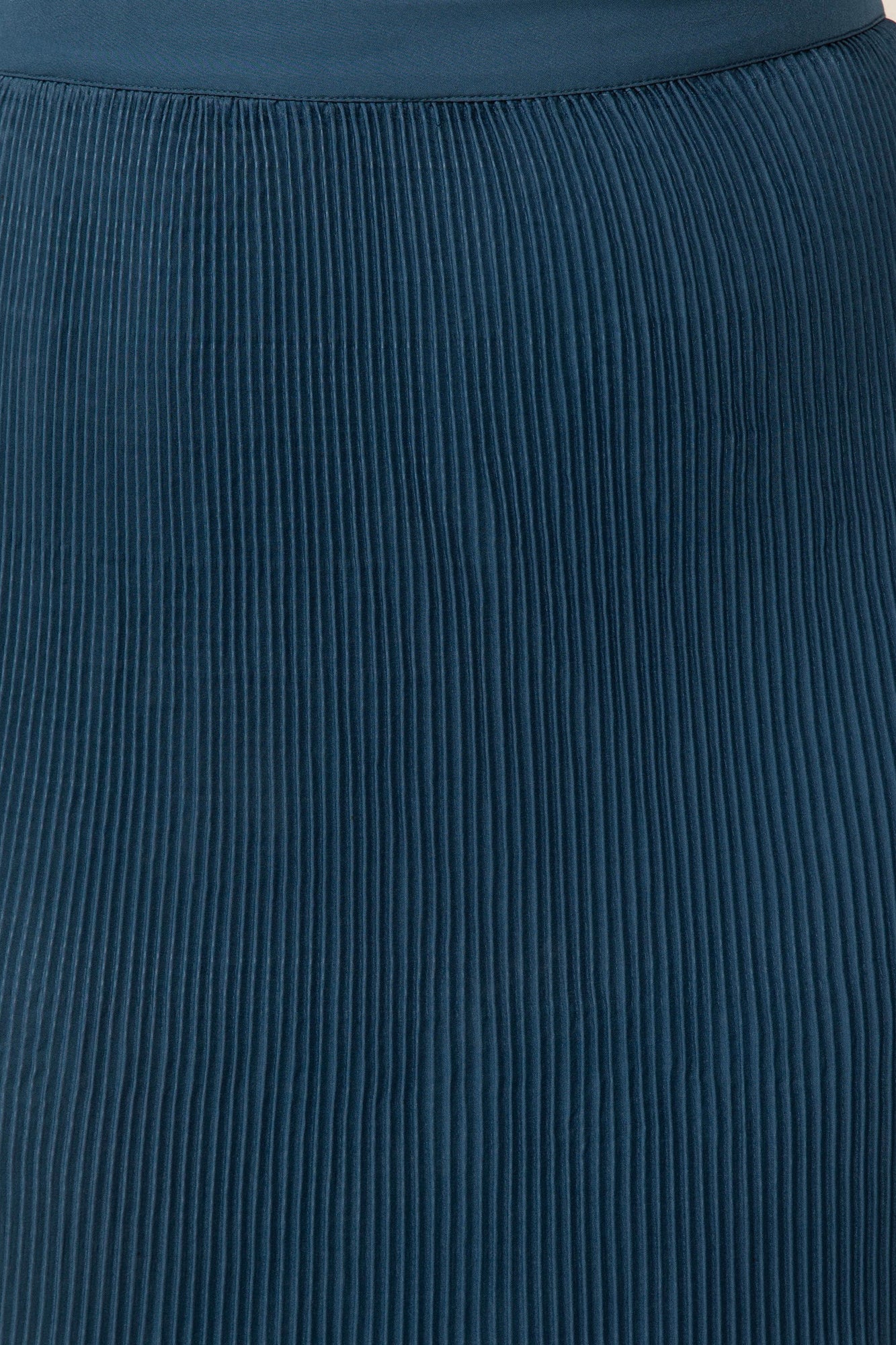 Robin Pleated Maxi Dress - Pageant Blue