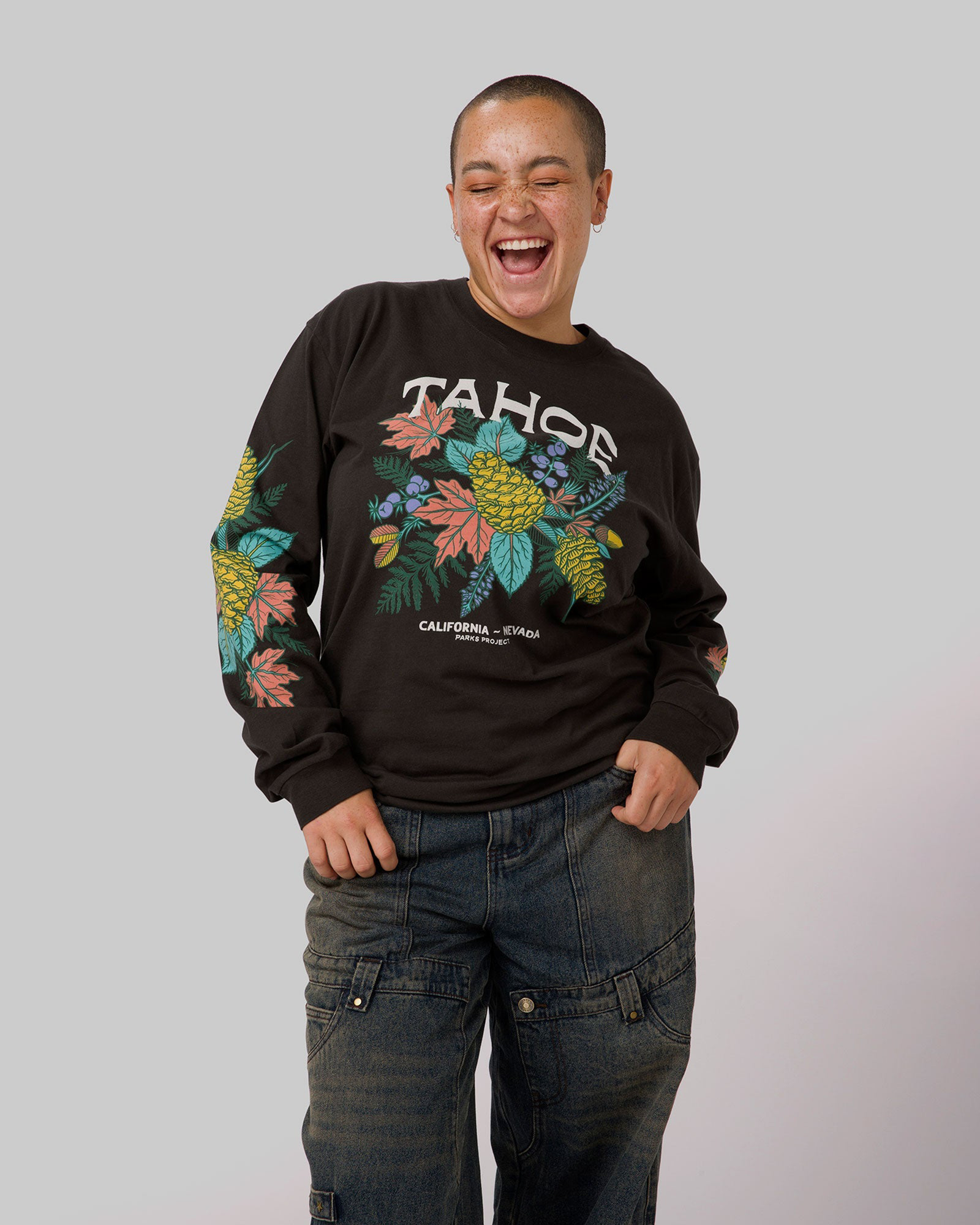 Tahoe Spirit Long Sleeve Tee | Vintage Black