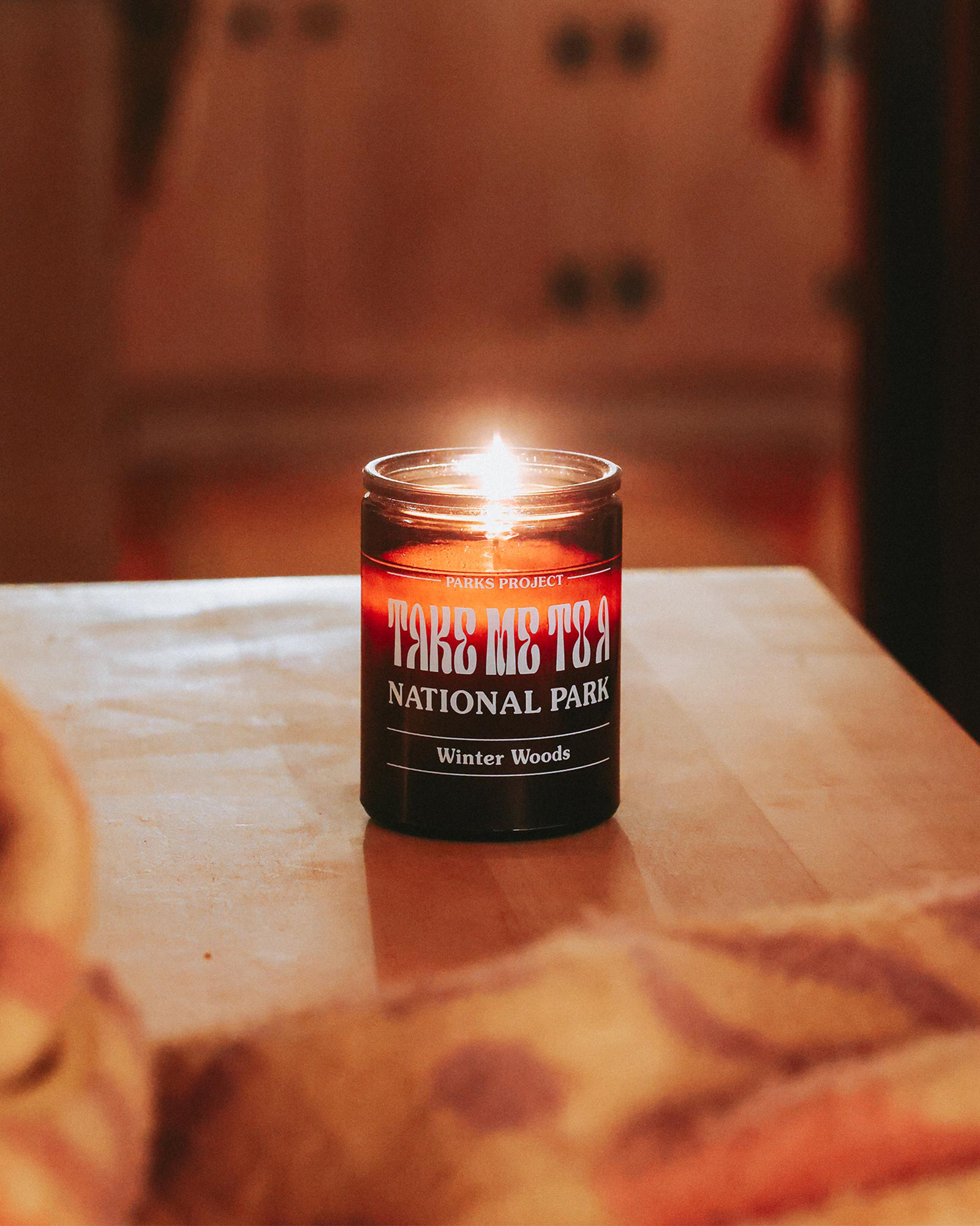 Take Me to the Parks Winter Woods Soy Candle 11oz. | Amber