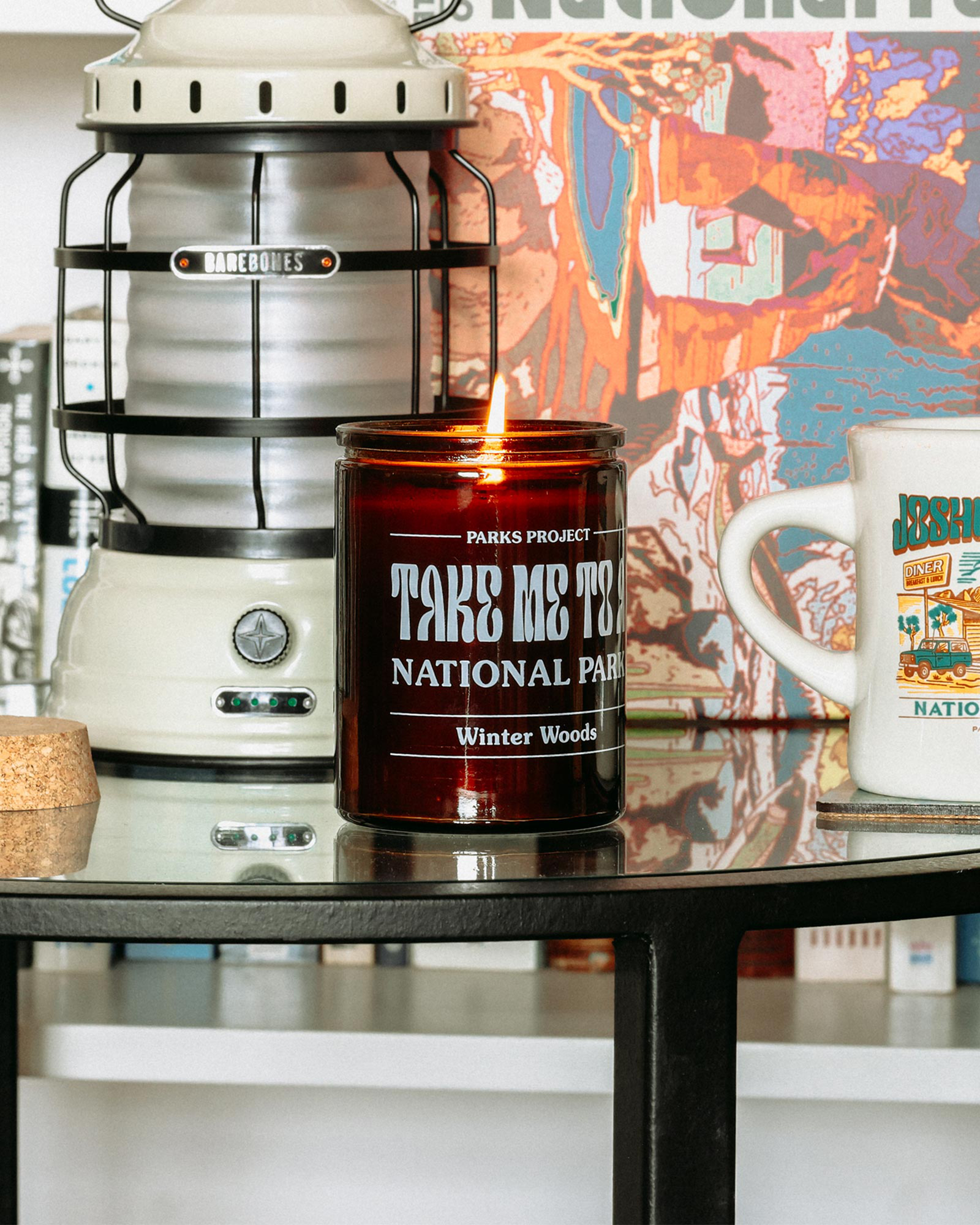 Take Me to the Parks Winter Woods Soy Candle 11oz. | Amber