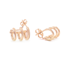 Three Hoop Earring | Rose