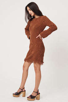 Jayka Mini Knit Dress - Umber S