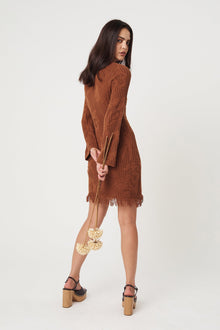 Jayka Mini Knit Dress - Umber S