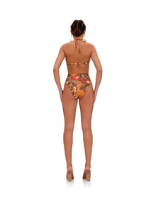 Uwa Reversible Bikini Top | Kola Print