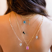 Valentine Blue Topaz Heart Pendant on Chain | Blue