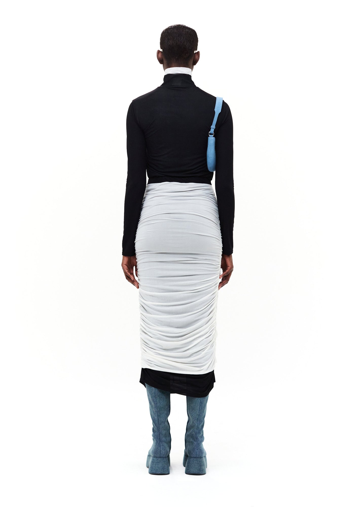 MESH Pluto Skirt in Macadamia