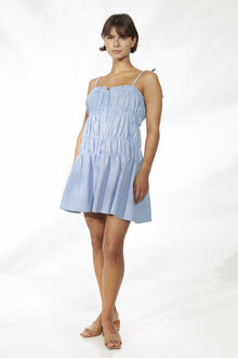 Paula Mini Dress - Blue Dust