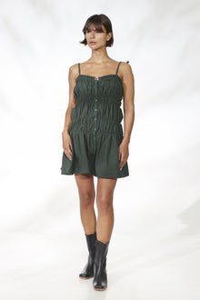Paula Mini Dress - Eden Green