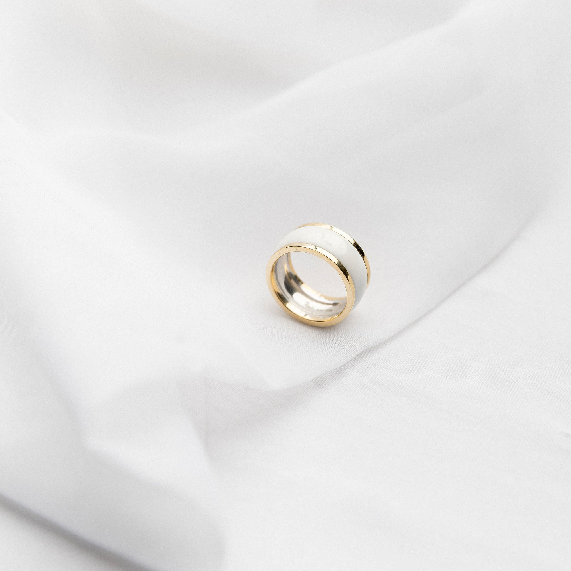 White Dome Ring | White