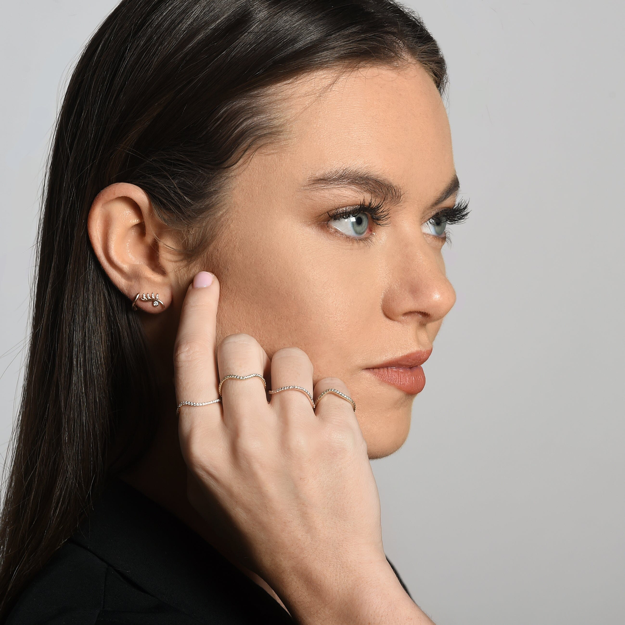 Winking Eye Studs | Rose