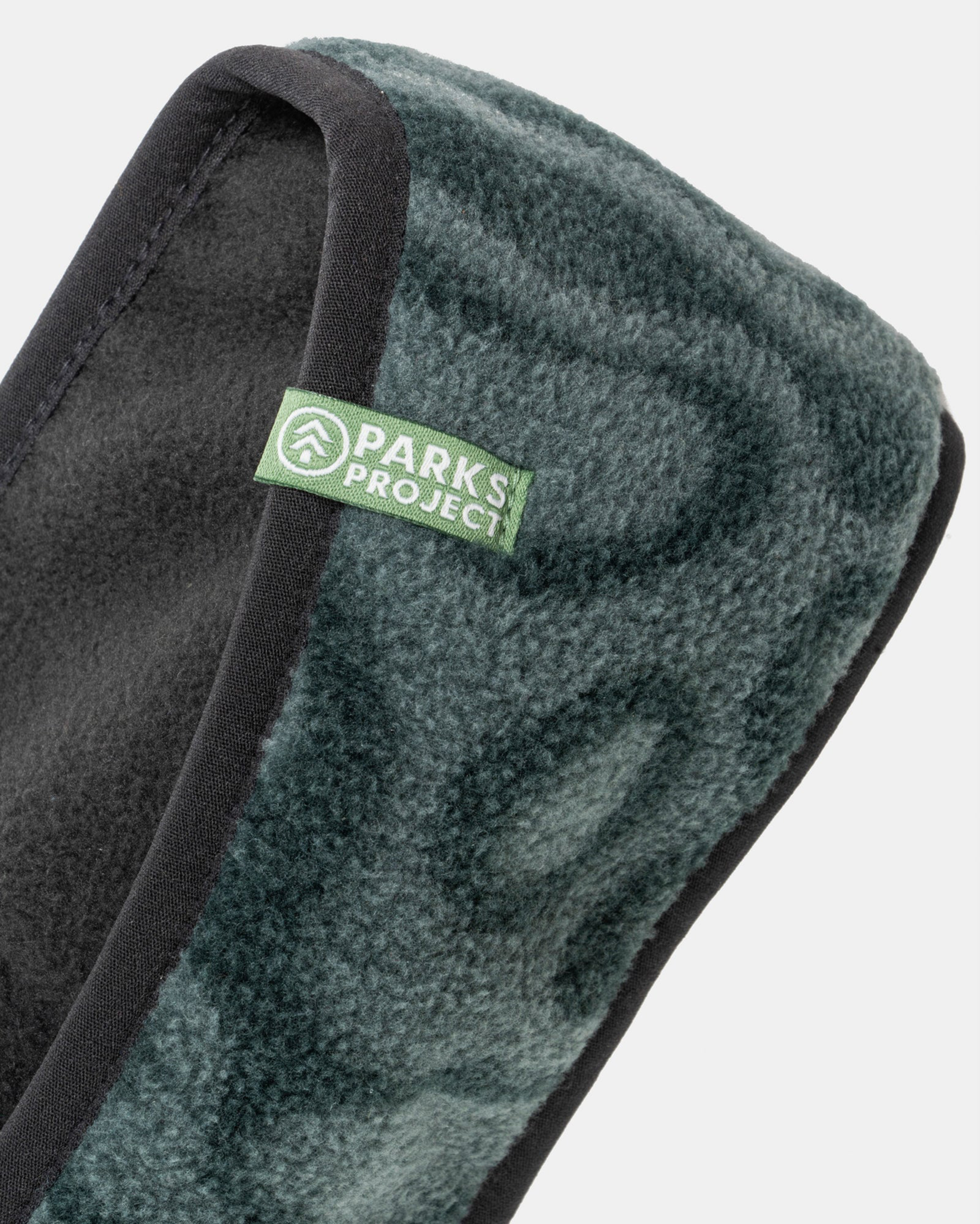 Yellowstone Geysers Polar Fleece Headband | Black Green