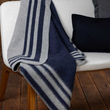 Montauk Throw | Navy / Pearl Grey