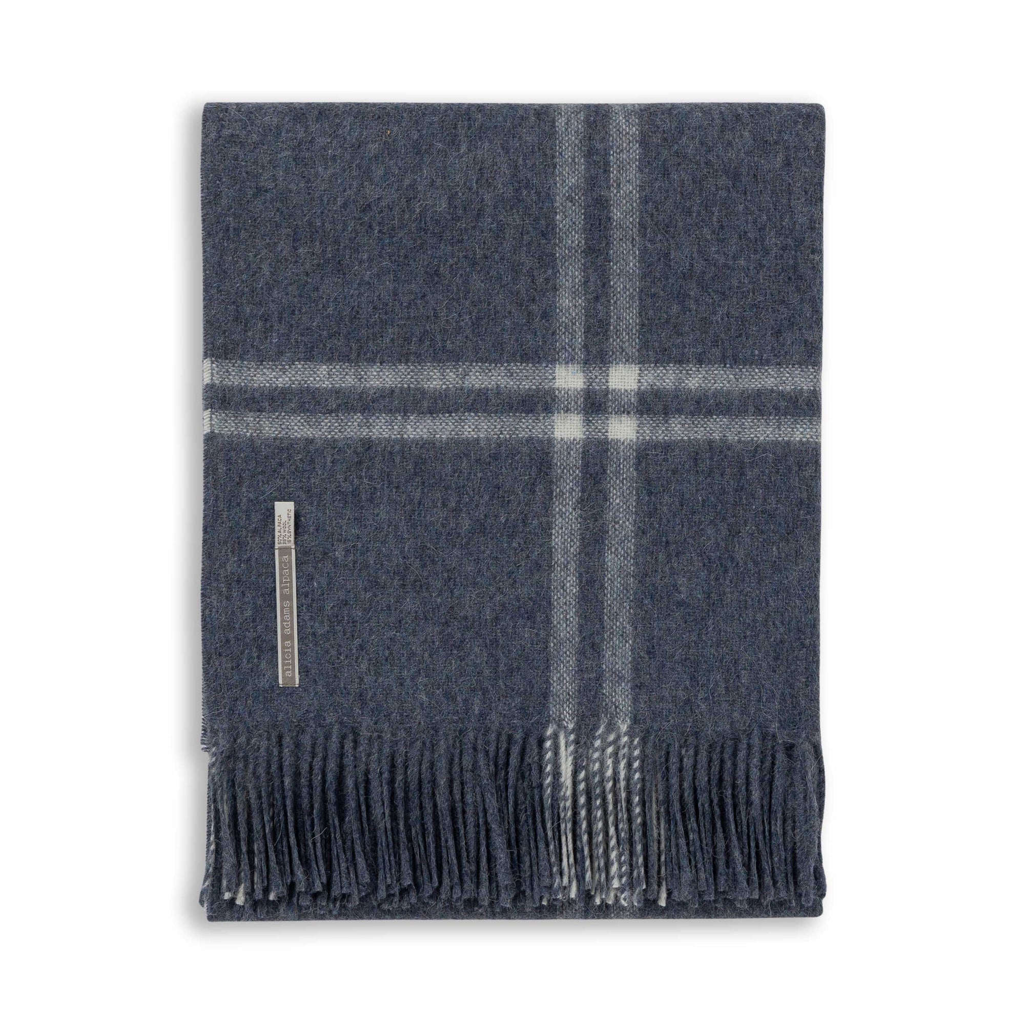 Unisex | Geneva Wrap | Denim / Ivory