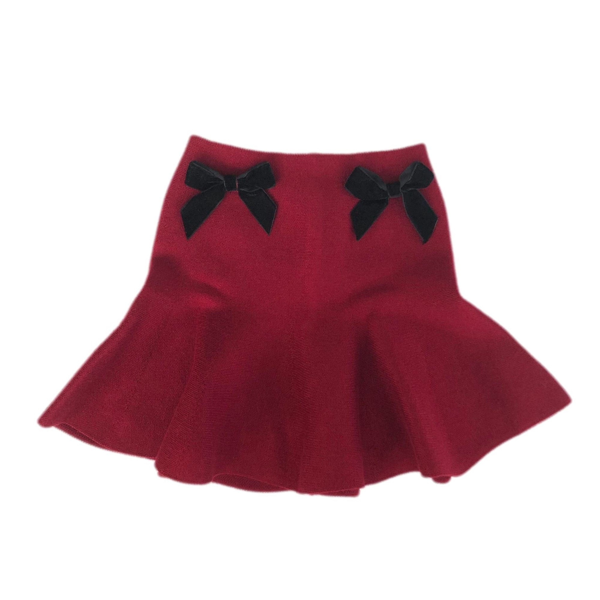 Flare Skirt with Velvet Bows - Petit Maison Kids