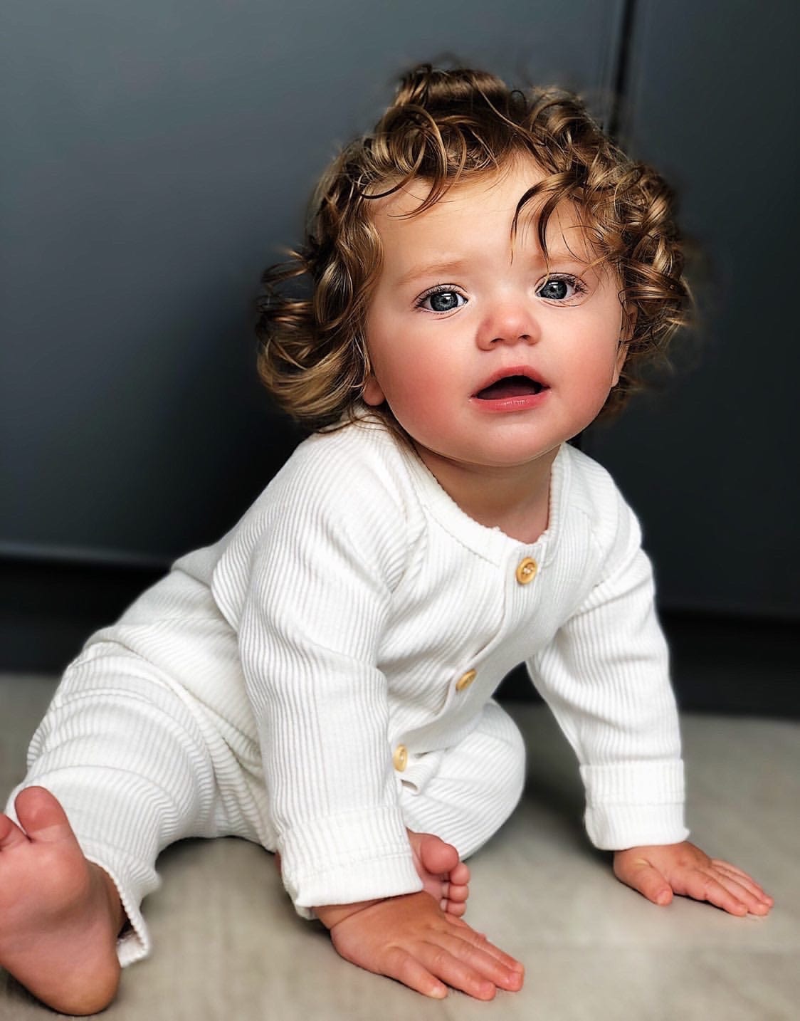 Ribbed Cotton Playsuit - Petite Maison Kids