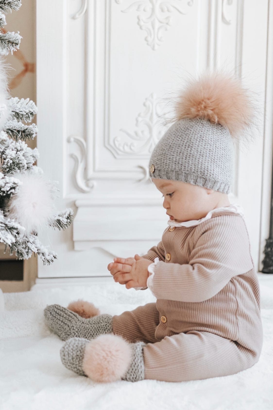 Ribbed Cotton Playsuit - Petit Maison Kids