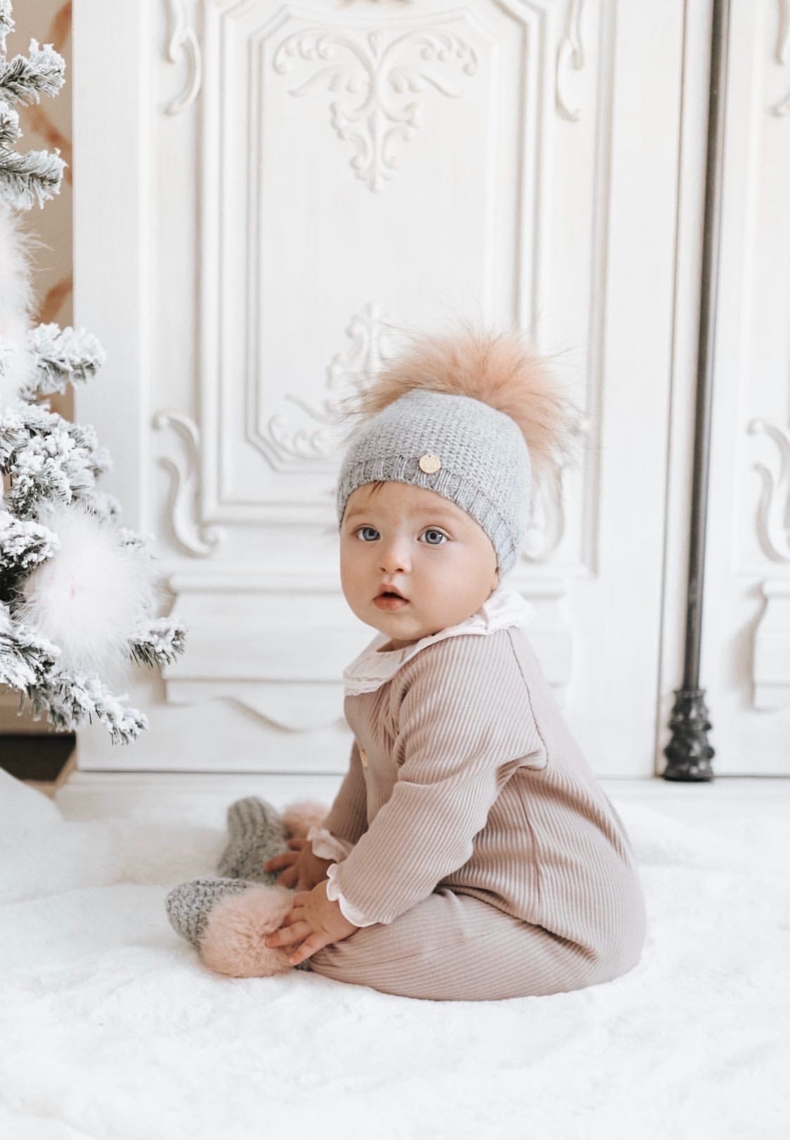 Ribbed Cotton Playsuit - Petit Maison Kids