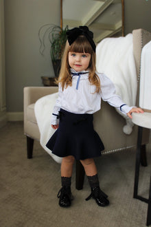 Flare Skirt with Velvet Bows - Petit Maison Kids