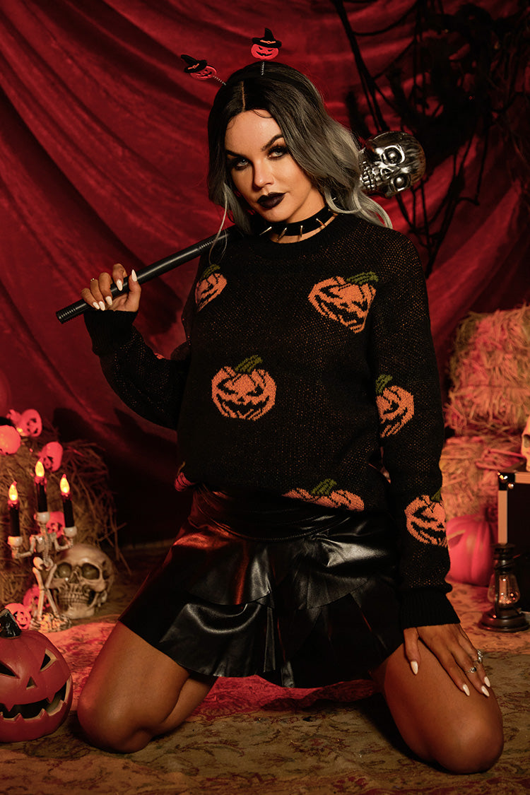 Witch Please Jack-O'-Lantern Oversized Sweater