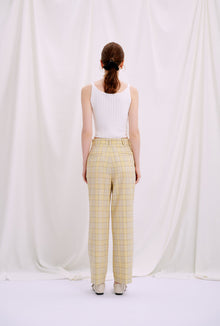 Petite Studio's Charleston Pants in Yellow Plaid