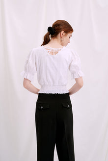 Petite Studio's Ruthie Top in Ivory