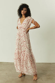 Allegra Dress - Red Leaf